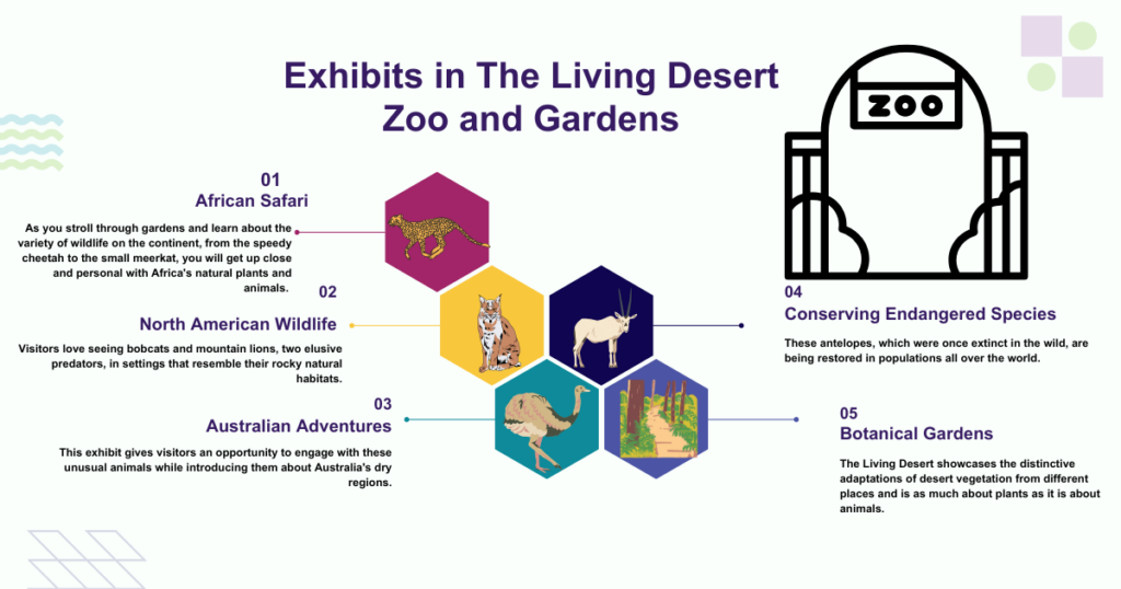 Exhibits in The Living Desert Zoo and Gardens